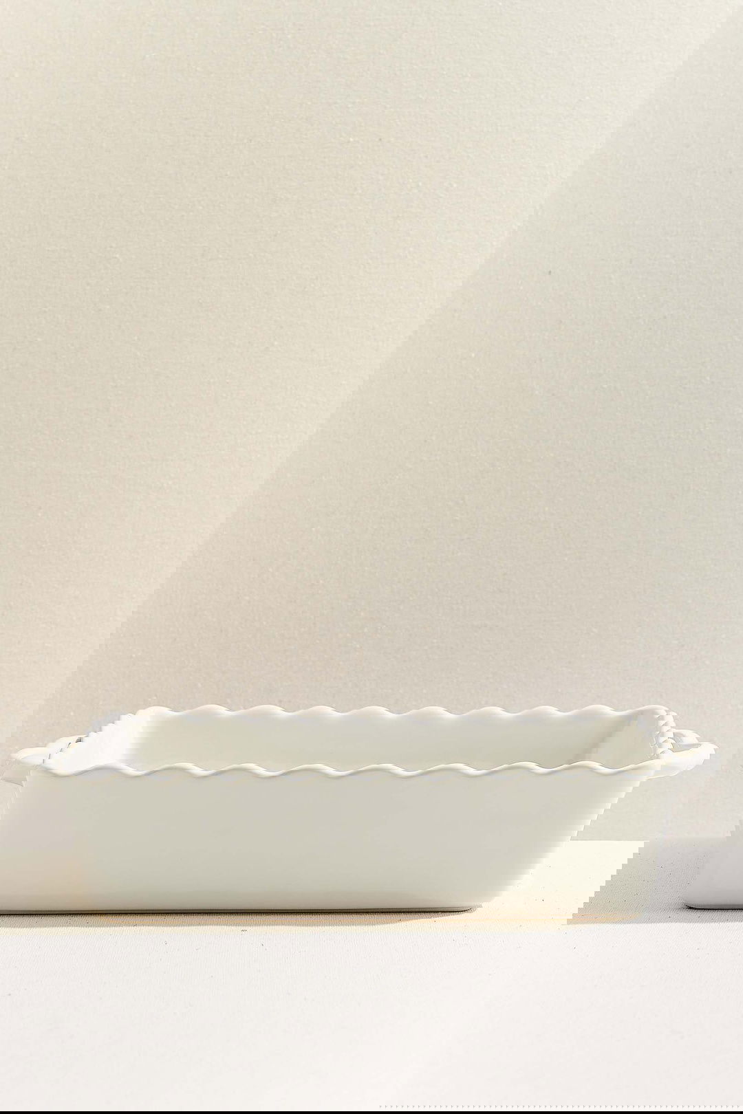 Beyaz Festa Seramik Fırın Kabı 40 cm