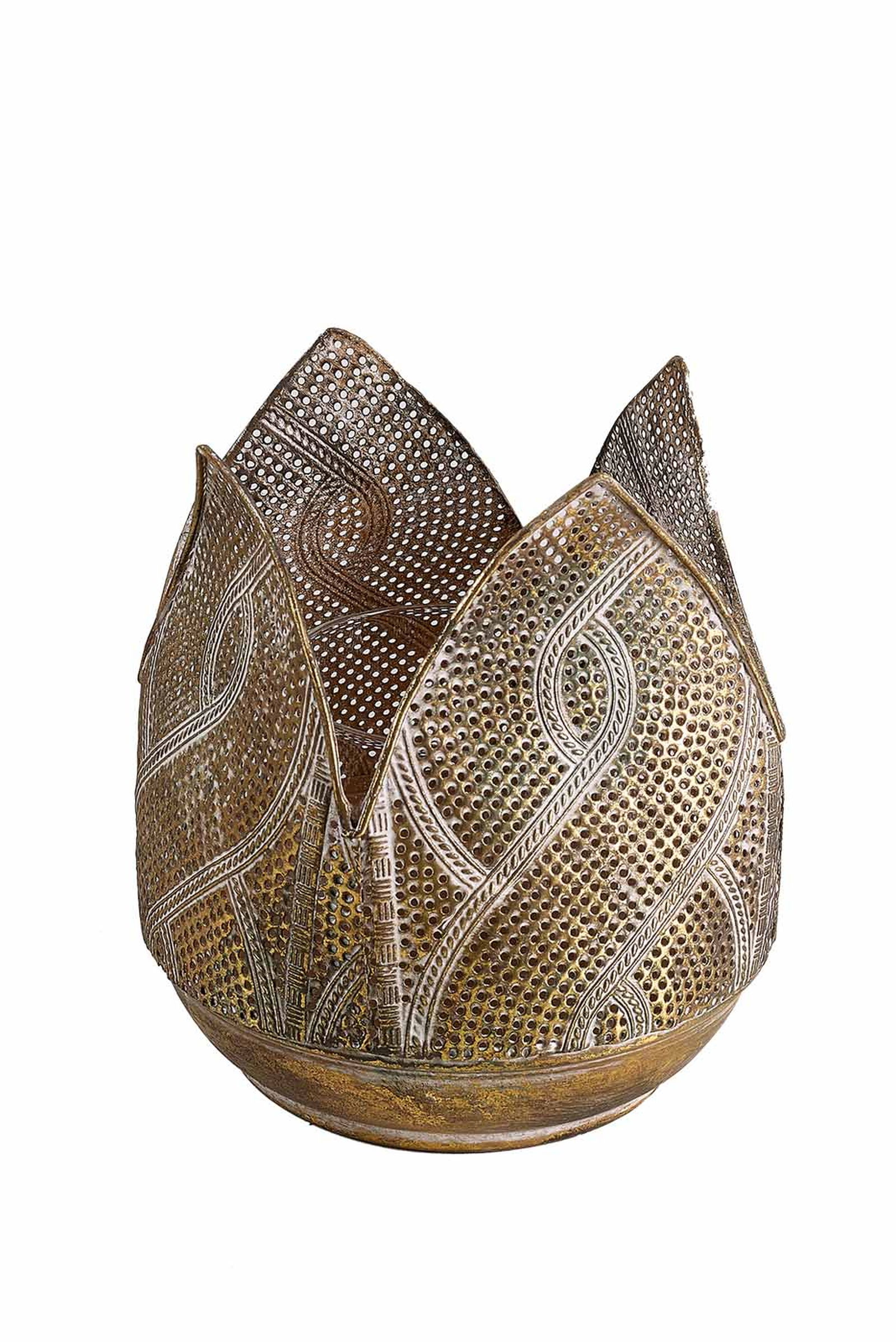 Knit Metal Tealight Mumluk