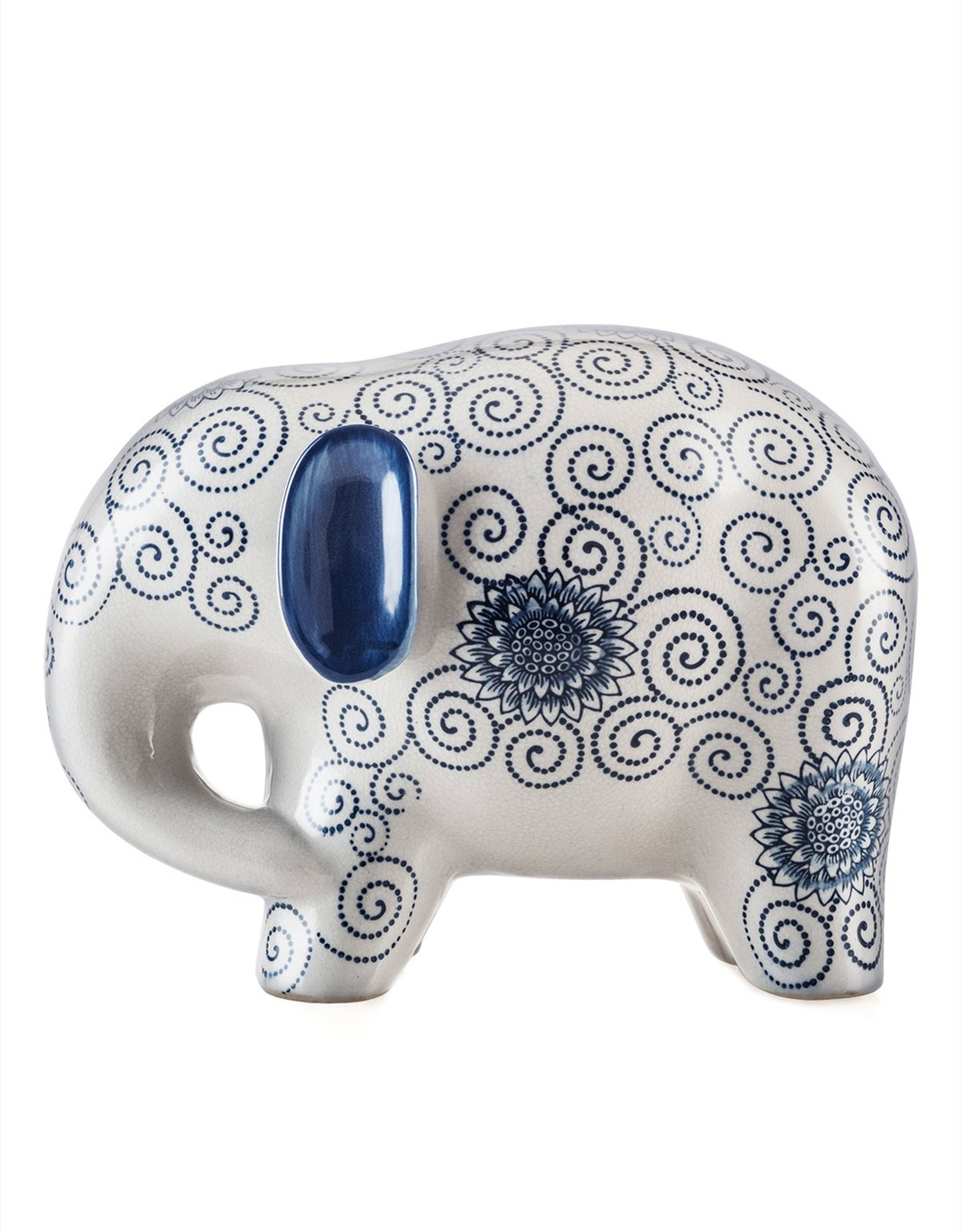 Elephant Porselen Dekoratif Obje L