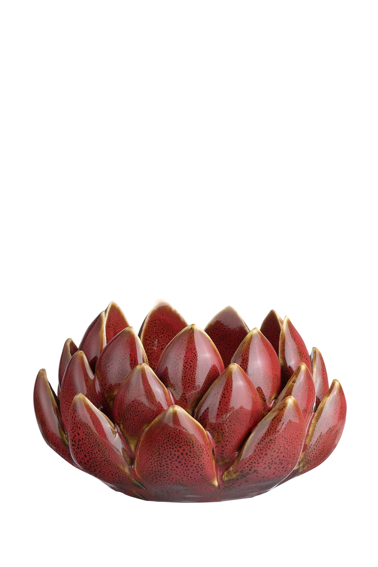 Artichoke Seramik Tealight Mumluk Kırmızı