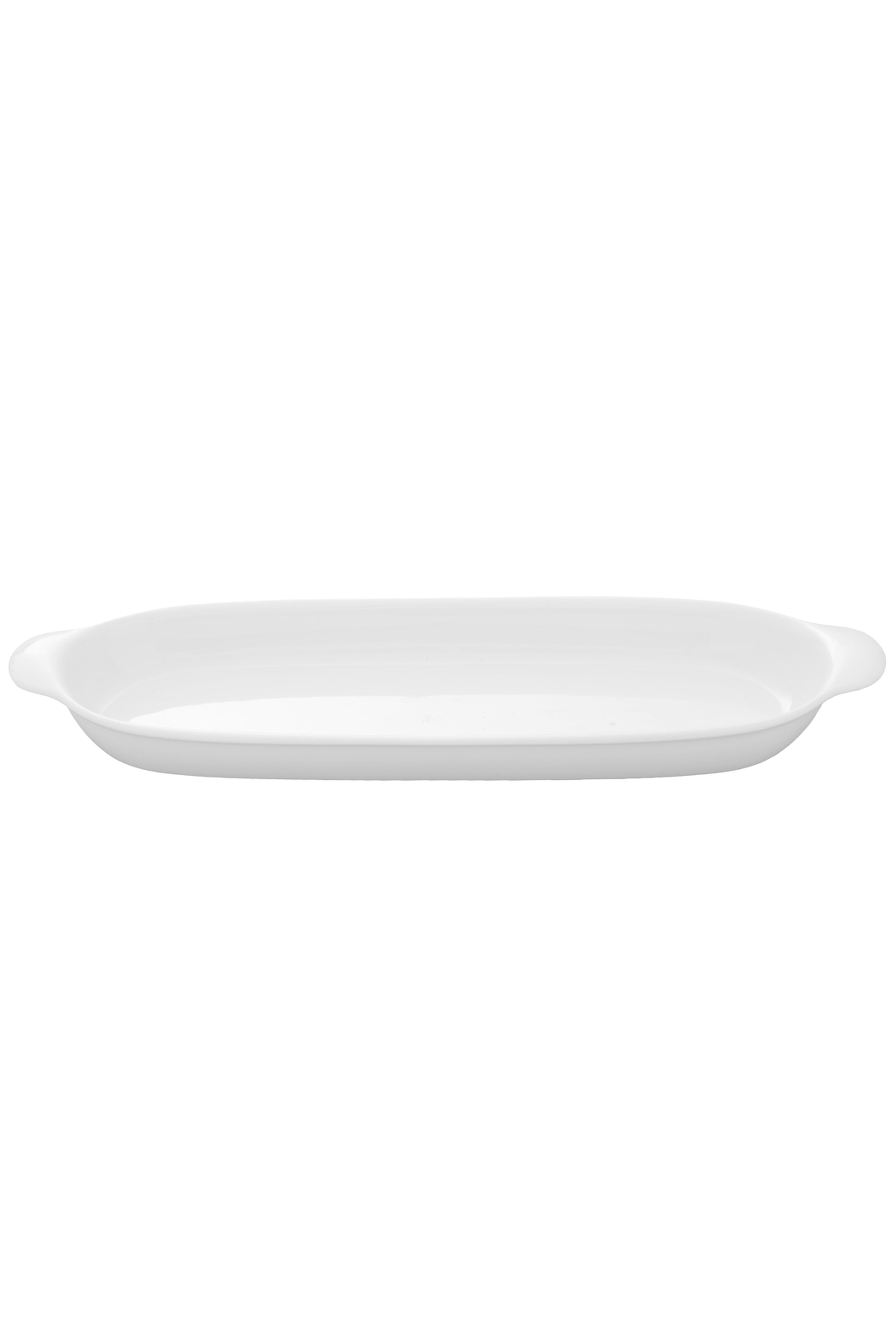 Organic Porselen Oval Fırın Kabı 56 cm Beyaz