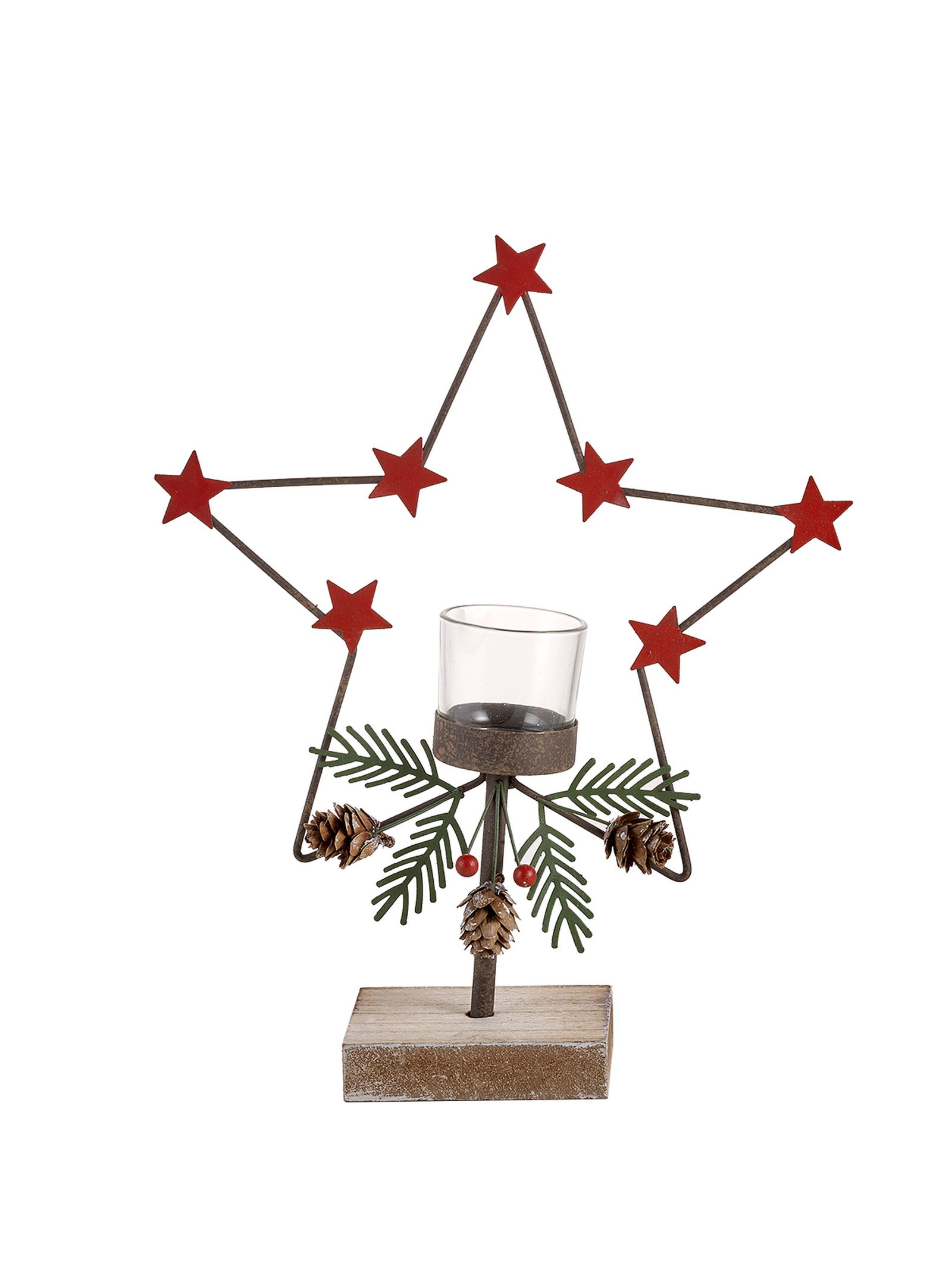 Yıldızlı Çelenk Tealight Mumluk
