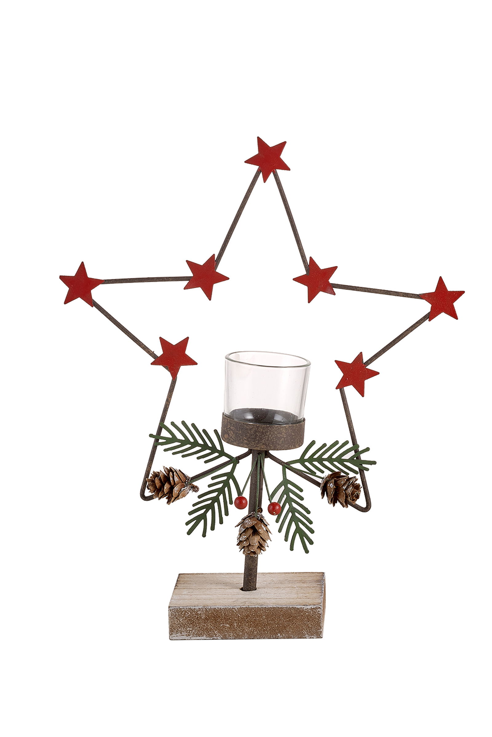 Yıldızlı Çelenk Tealight Mumluk