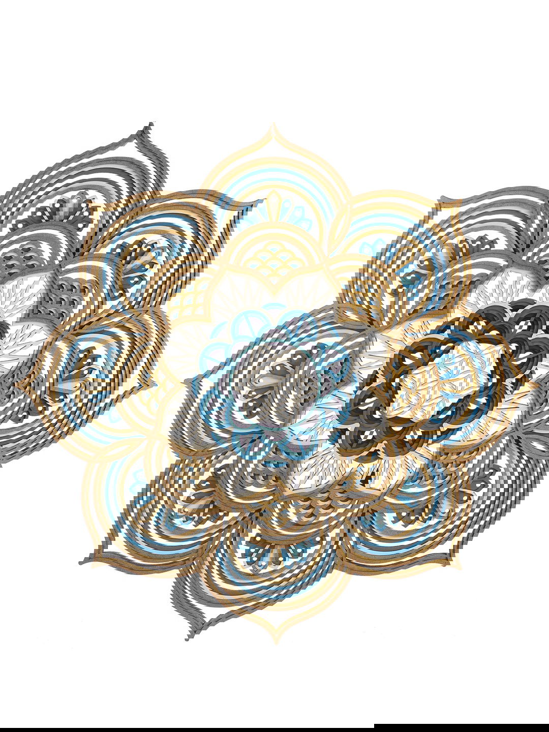 Lotus Mandala 59x59Cm