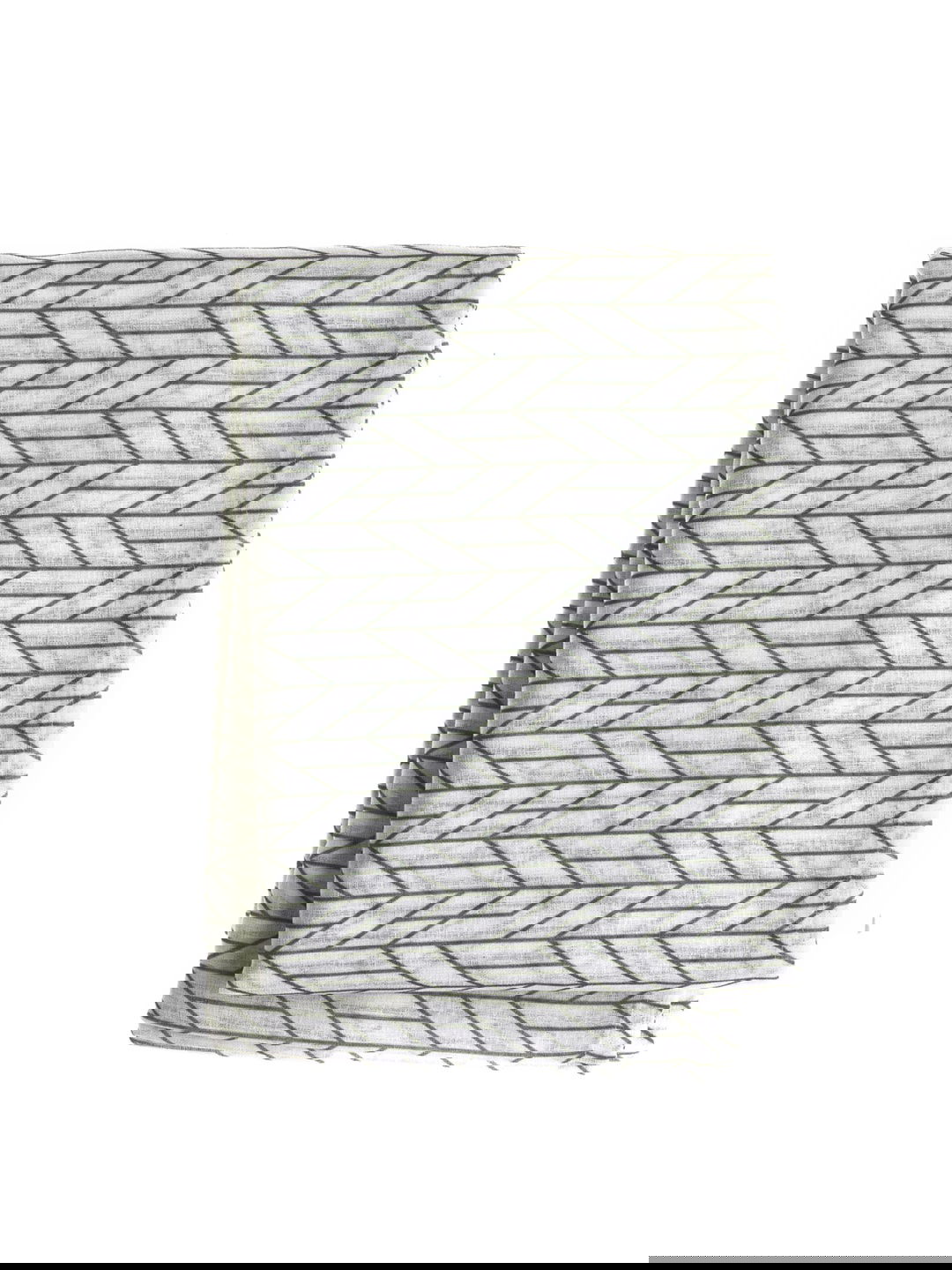 Gri Geometrik Masa Örtüsü 180x280 Cm