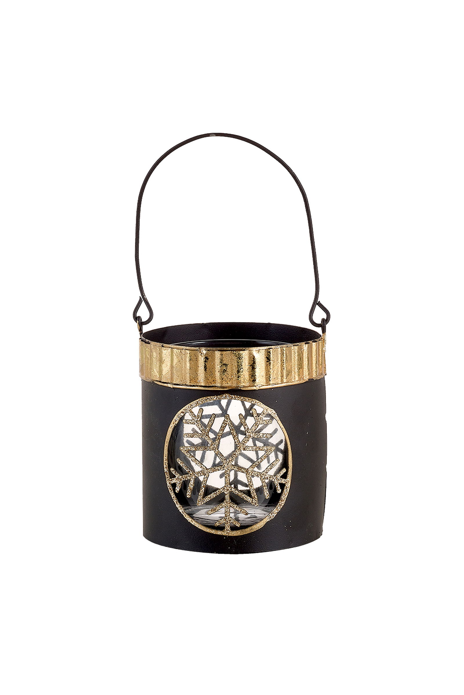 Kar Askılı Tealight Mumluk Siyah
