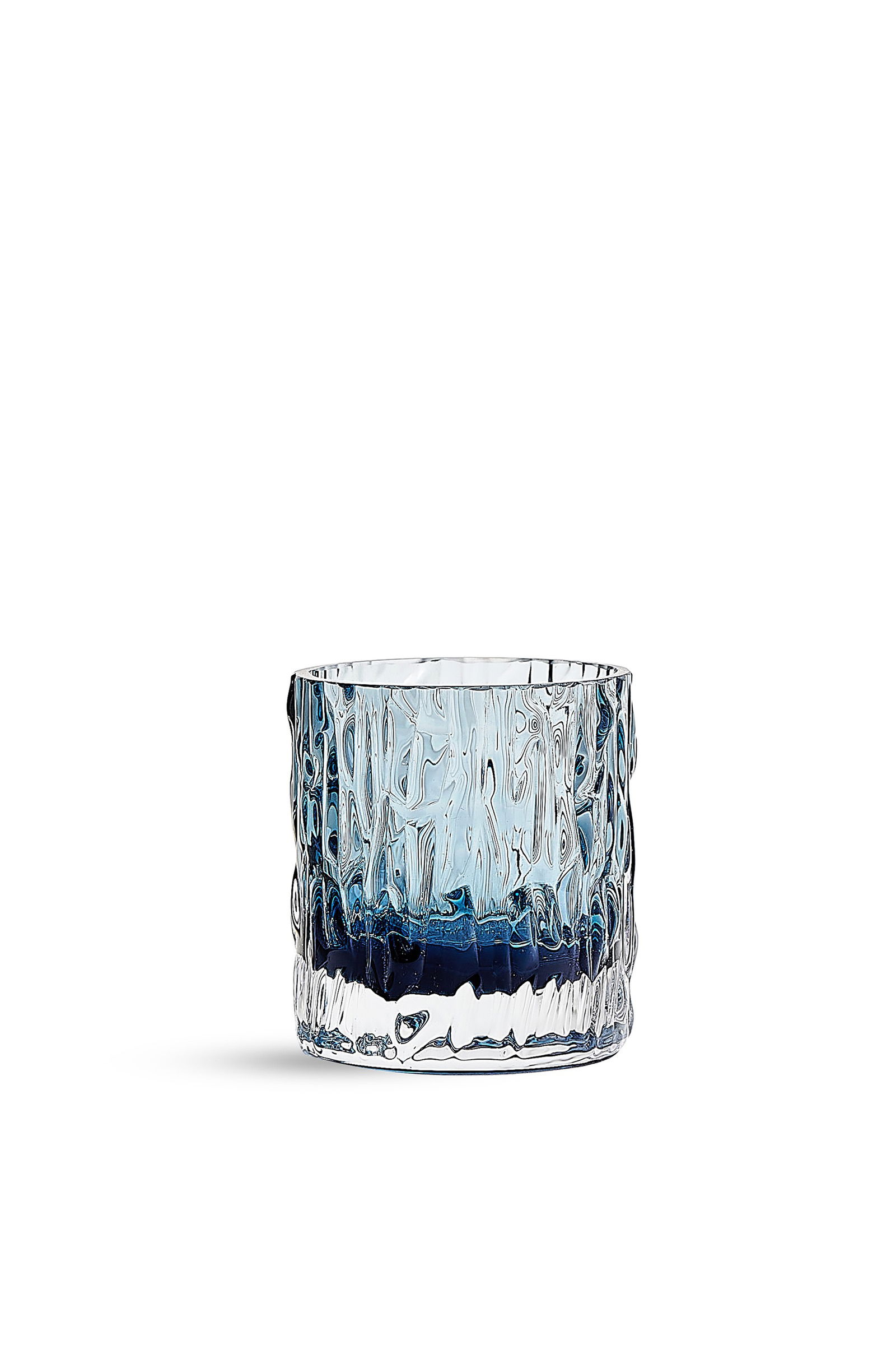 Kabuk Tealight Mumluk 7 cm Mavi