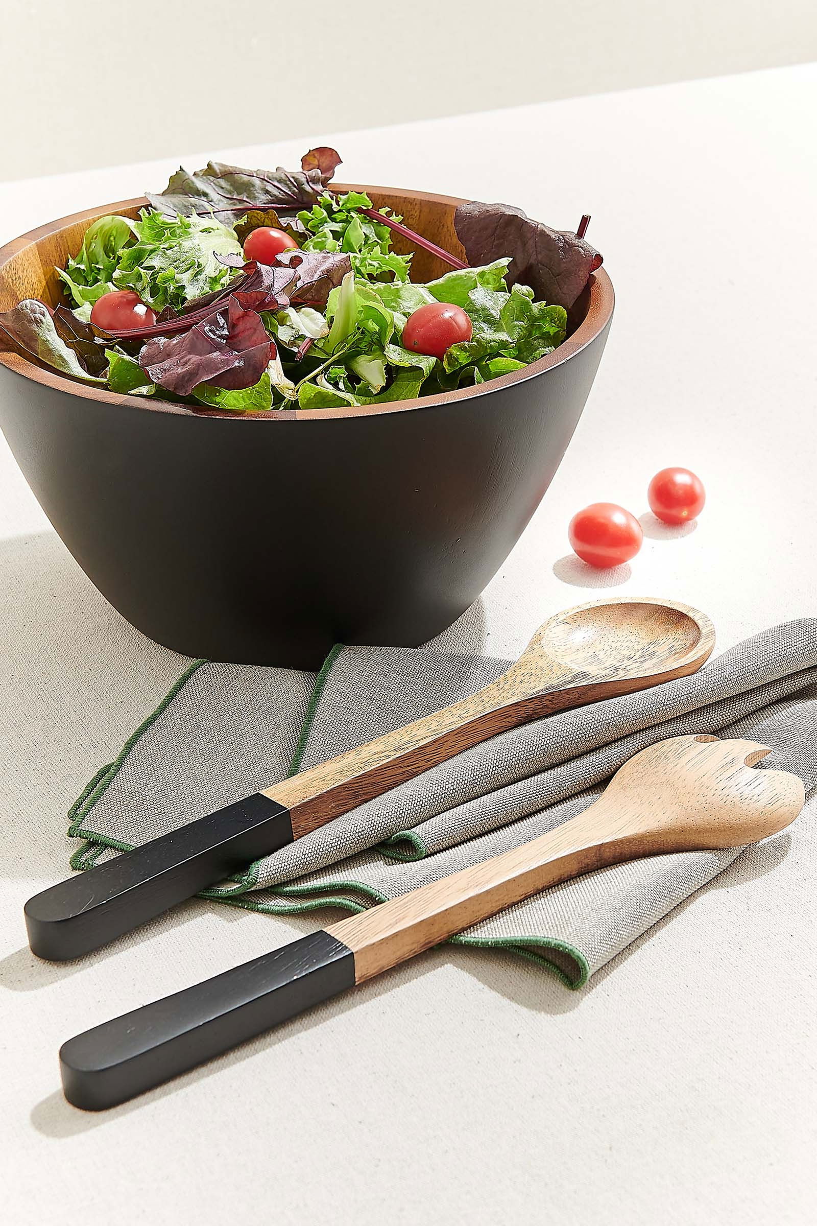 Ahşap Urban Salata Servis Kasesi