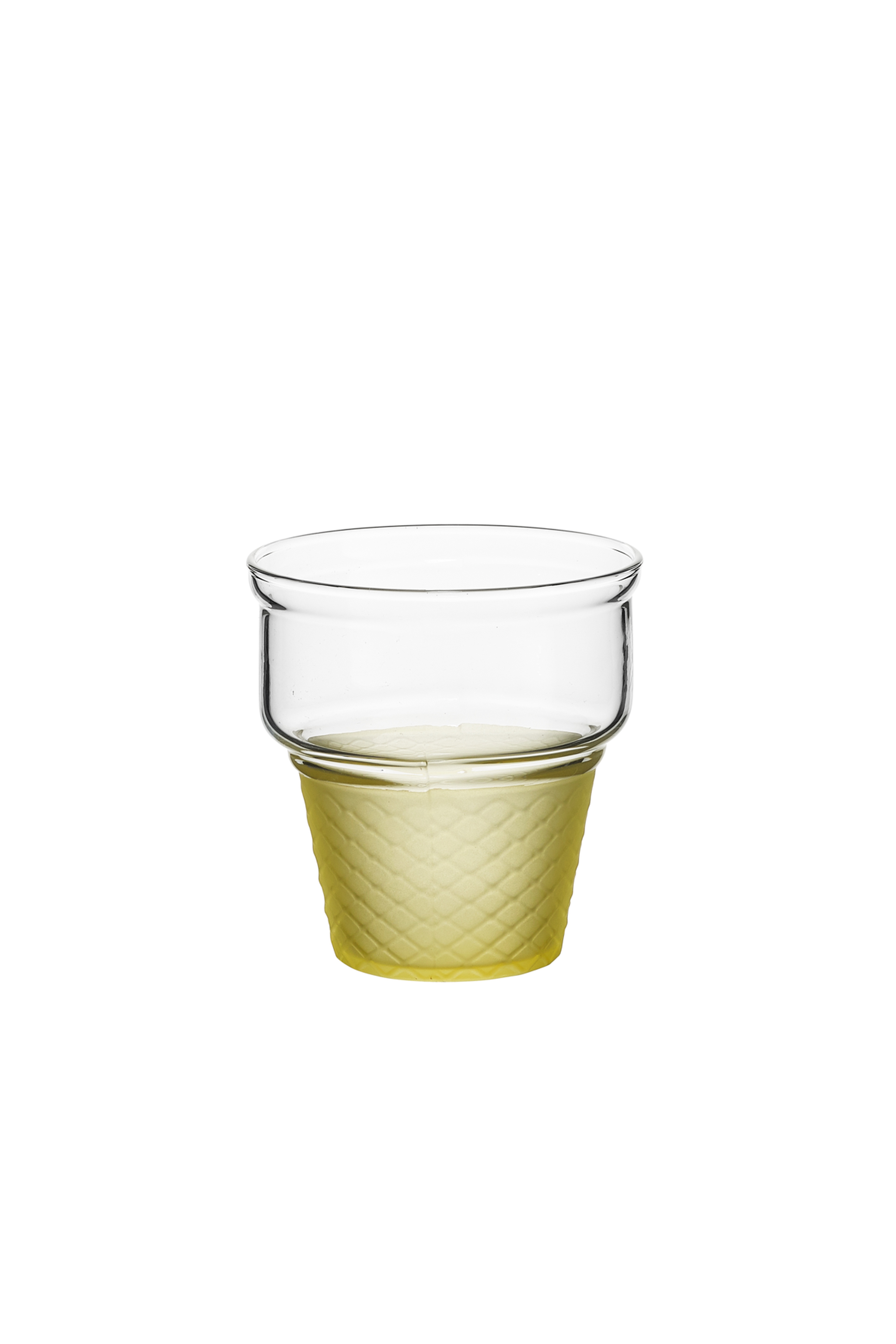 Yellow Mini Cornet Ice Cream