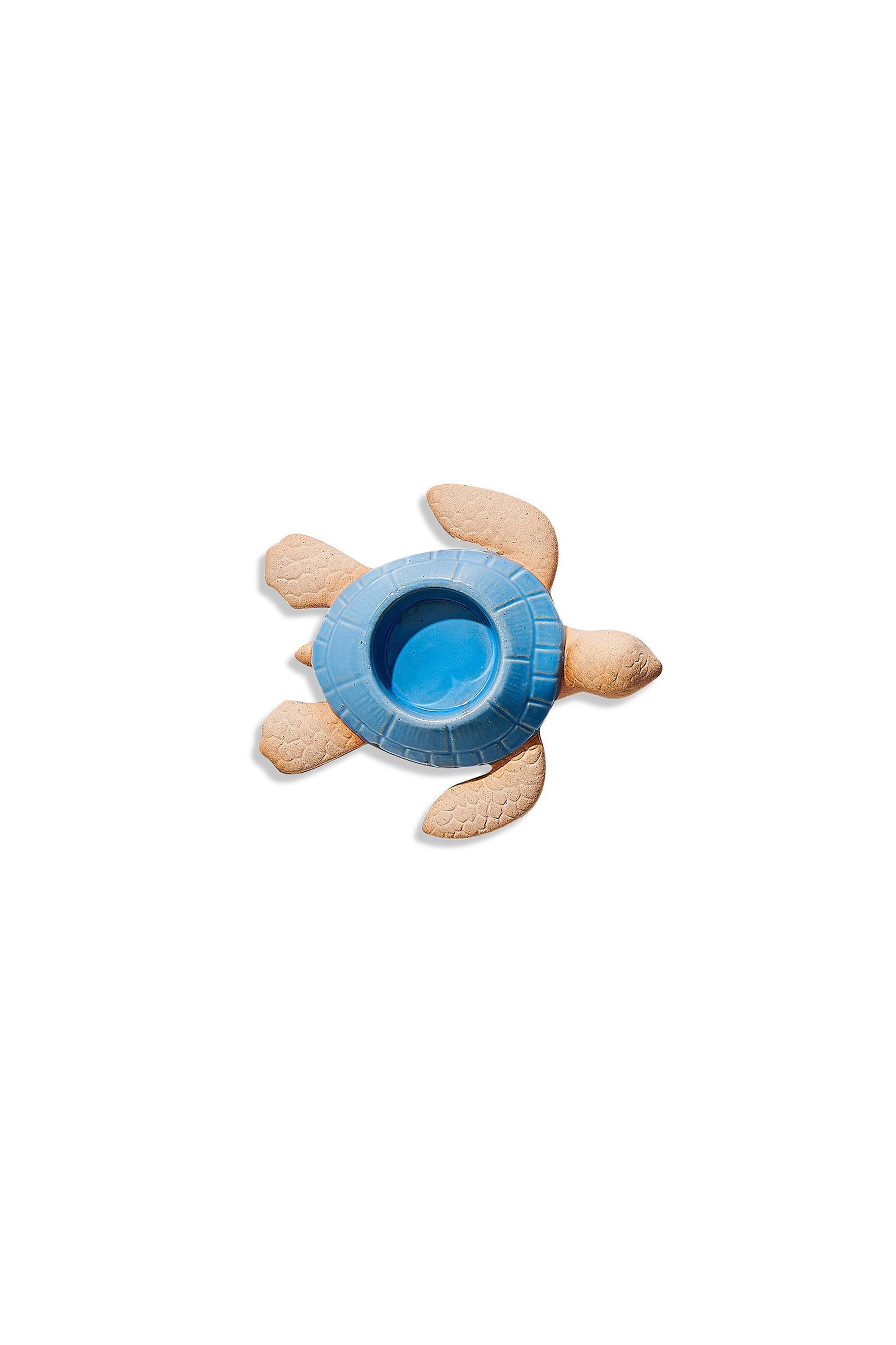 Kaplumbağa Seramik Tealight Mumluk Turkuaz