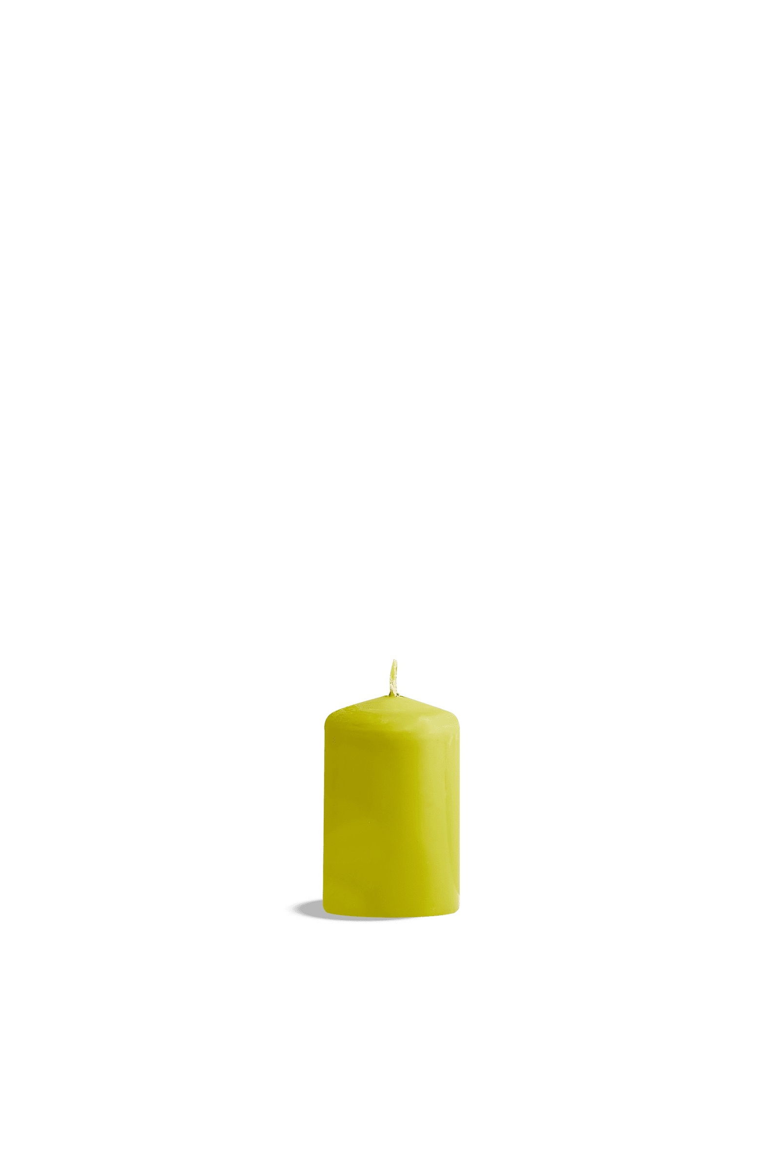 Silindir Mum 8x5 cm Yeşil