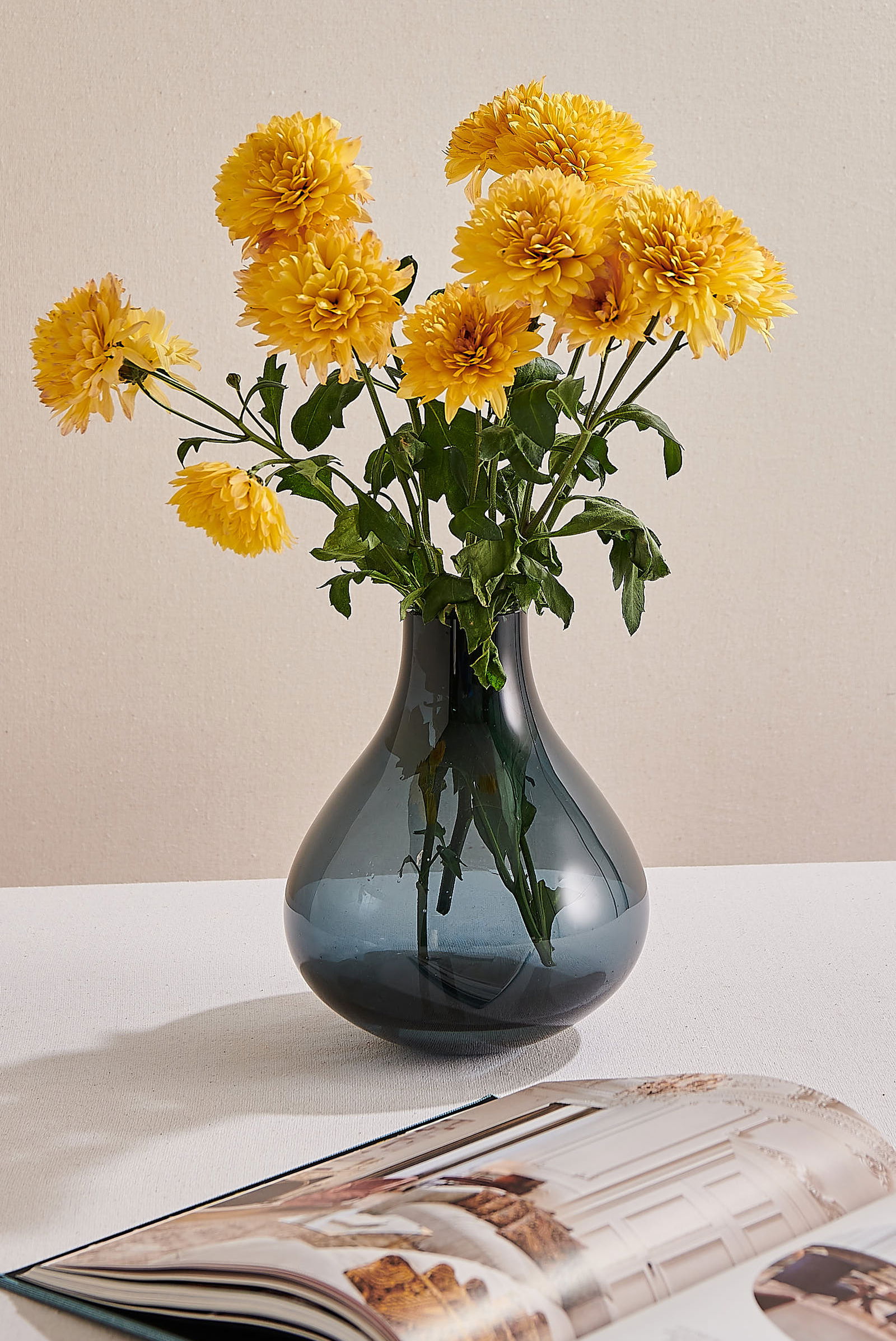 Bulb Vazo 22 cm Lacivert