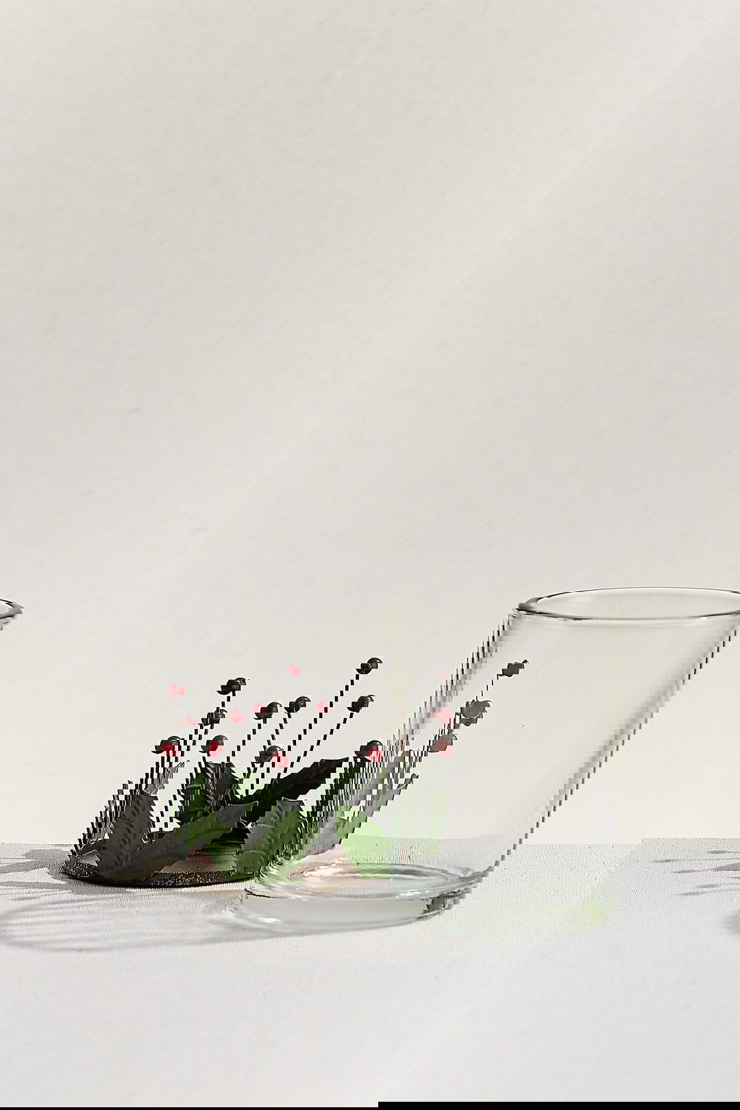 Berry Metal Tealight Mumluk Kırmızı Yeşil
