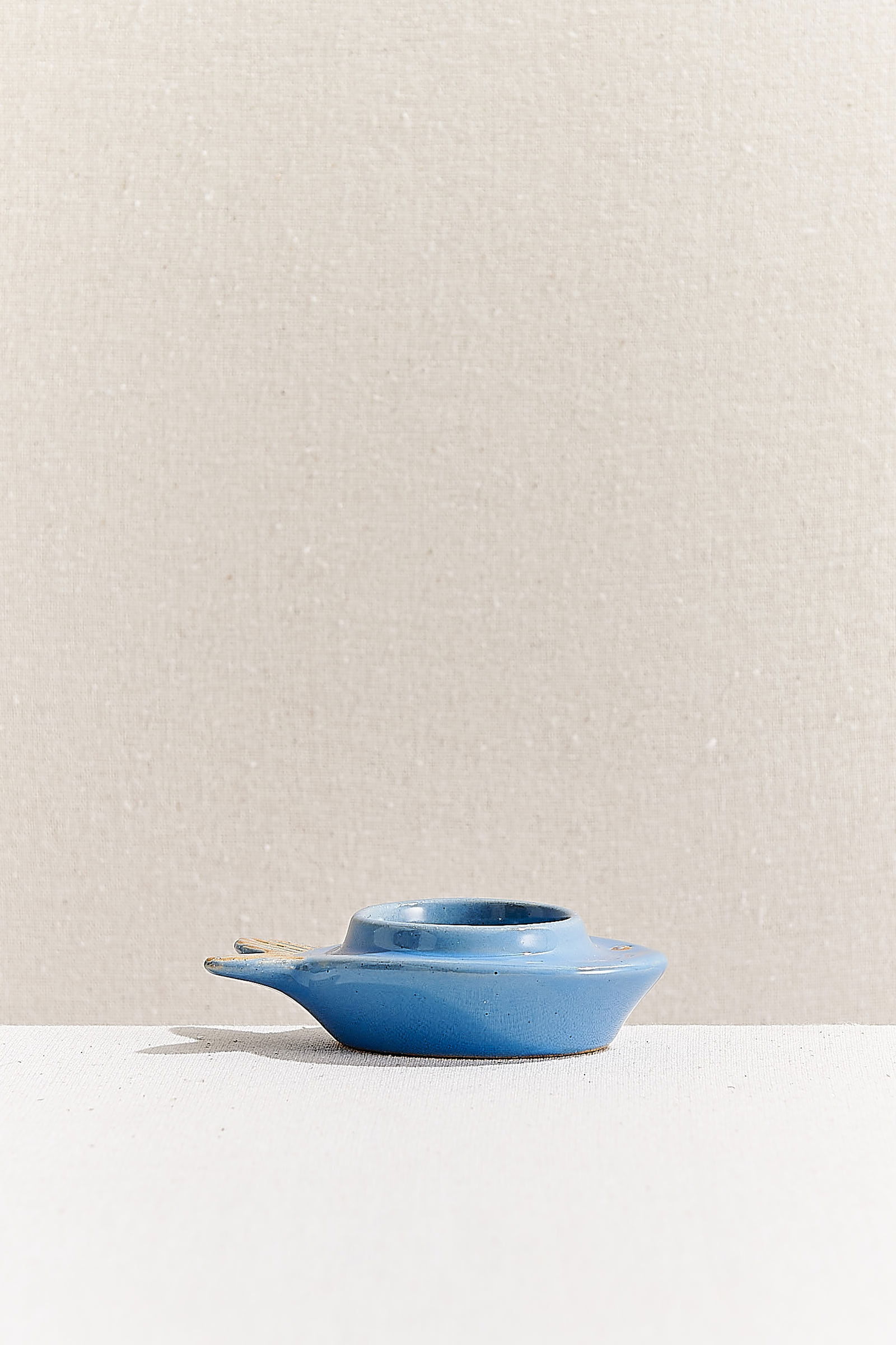 Balık Seramik Tealight Mumluk Turkuaz