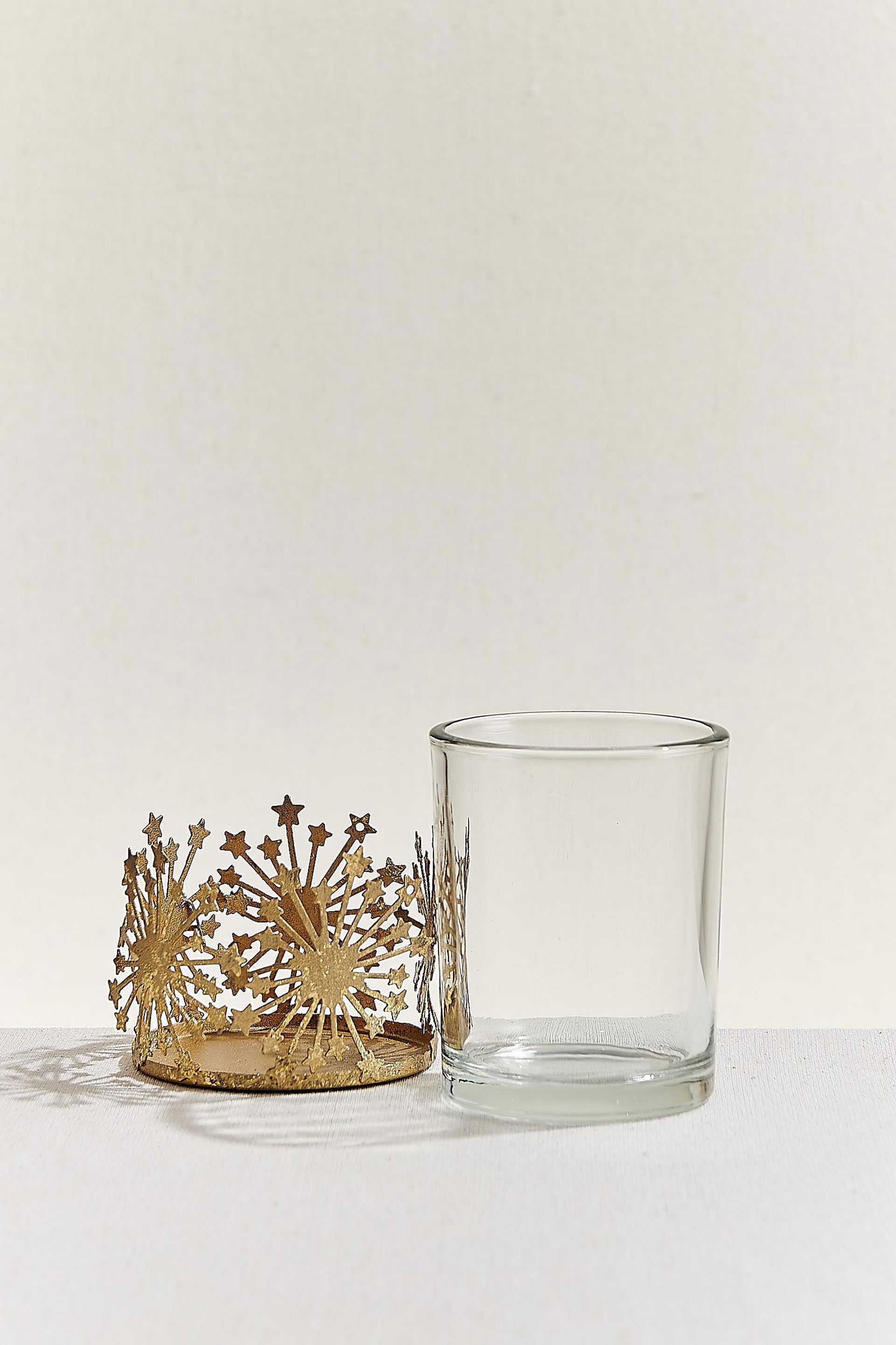 Snowy Tealight Mumluk Gold