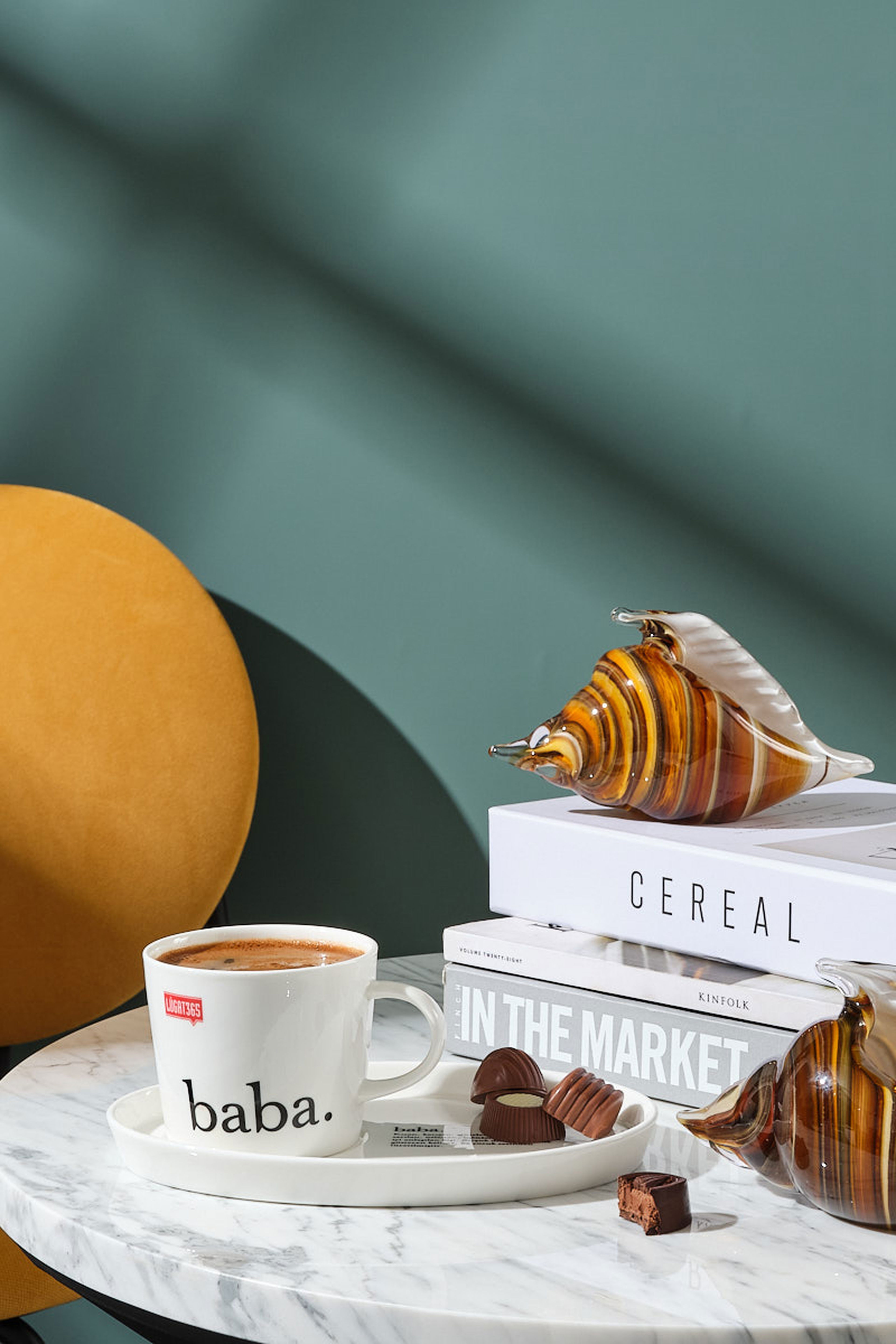 Baba Porselen Çay Fincanı Krem